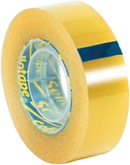 Sellotape Original Golden Tape Roll Non-static Easy-tear Retail Pack 18mmx25m Ref 1443169 {Pack 8]