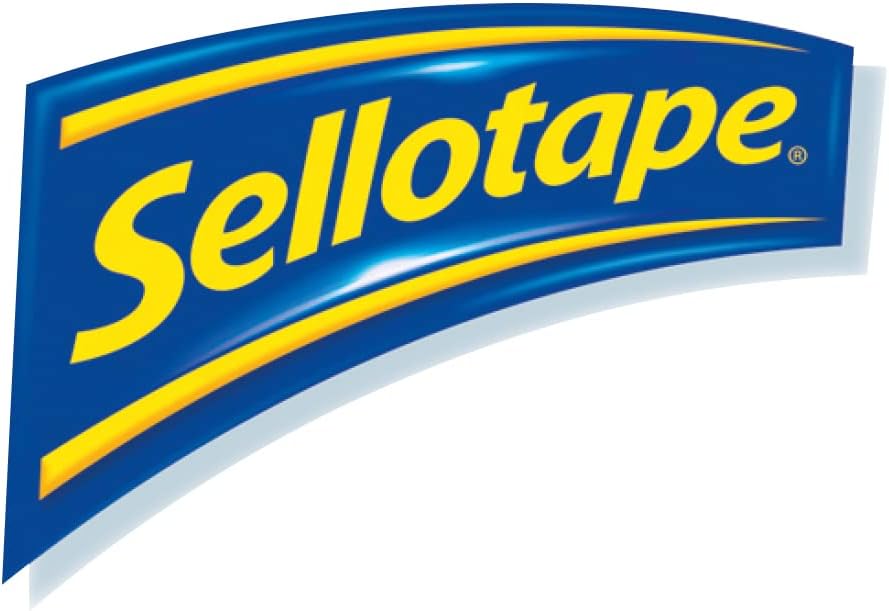 Sellotape Original Golden Tape Roll Non-static Easy-tear Retail Pack 18mmx25m Ref 1443169 {Pack 8]