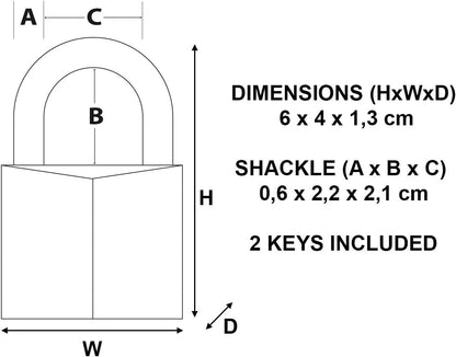 Master Lock MLK140 Padlocks 4cm
