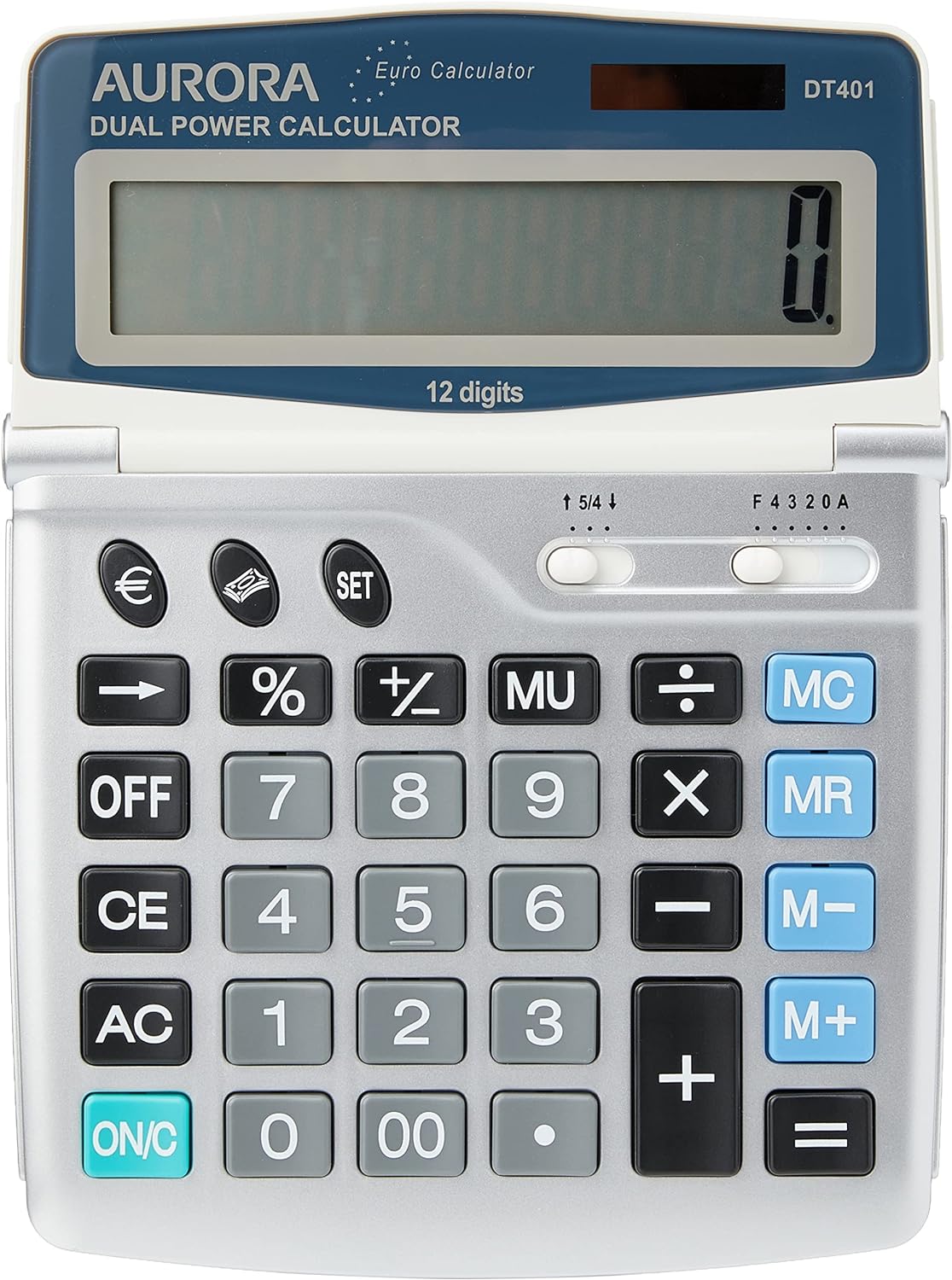 Aurora DT401 Desktop Calculator (With Huge Display and Euro conversion