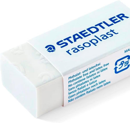 STAEDTLER 526 B30 Rasoplast Eraser, Latex & Phthalate-Free - Small Size 43 x 19 x 13 mm (Pack of 30