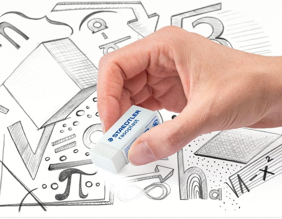 STAEDTLER 526 B30 Rasoplast Eraser, Latex & Phthalate-Free - Small Size 43 x 19 x 13 mm (Pack of 30