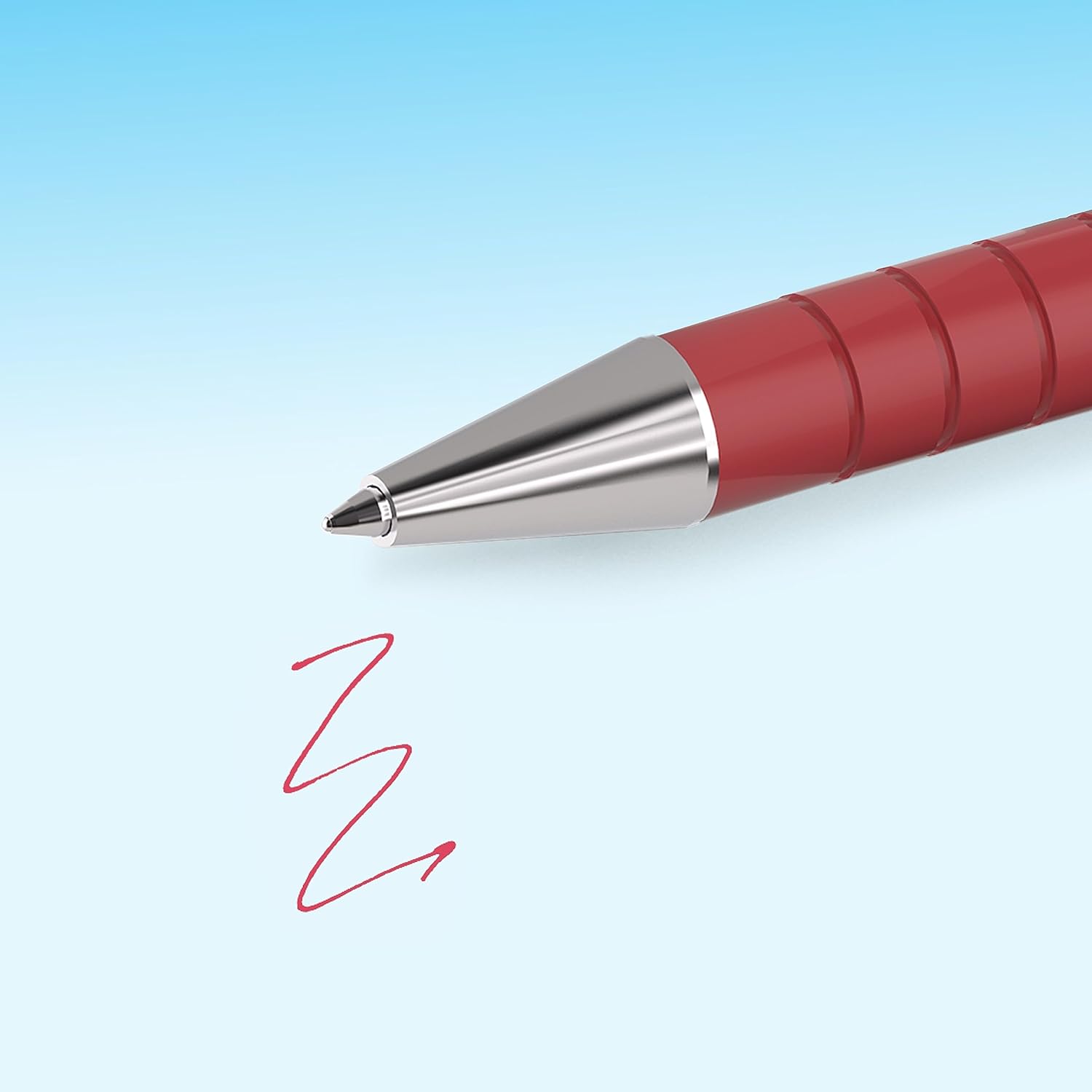 Paper Mate Flexgrip Ultra Retractable Ballpoint Pens, Medium Point (1.0mm), Red, 12 Count
