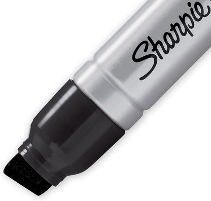 Sharpie Pro Magnum Permanent Markers Chisel Tip Black 12 Count