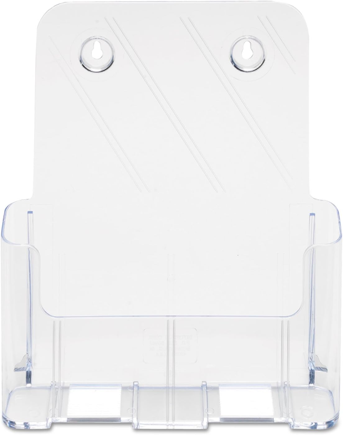 Deflecto A4 Portrait High Back Single Compartment Literature Holder, Magazine File Holder, Leaflet Holder, Leaflet Display Stand, Wall Mounting Option
