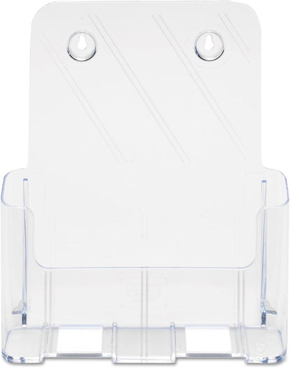 Deflecto A4 Portrait High Back Single Compartment Literature Holder, Magazine File Holder, Leaflet Holder, Leaflet Display Stand, Wall Mounting Option
