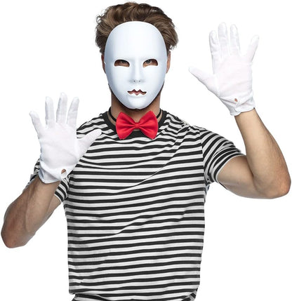 Boland - Maschera viso pantomima per costumi di carnevale o JGA, accessori per costumi, accessorio per carnevale