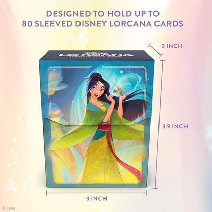 Ravensburger Disney Lorcana Deck Box Mulan Set 9 Fabled for Adults and Kids Age 8 Years Up - Collectable TCG