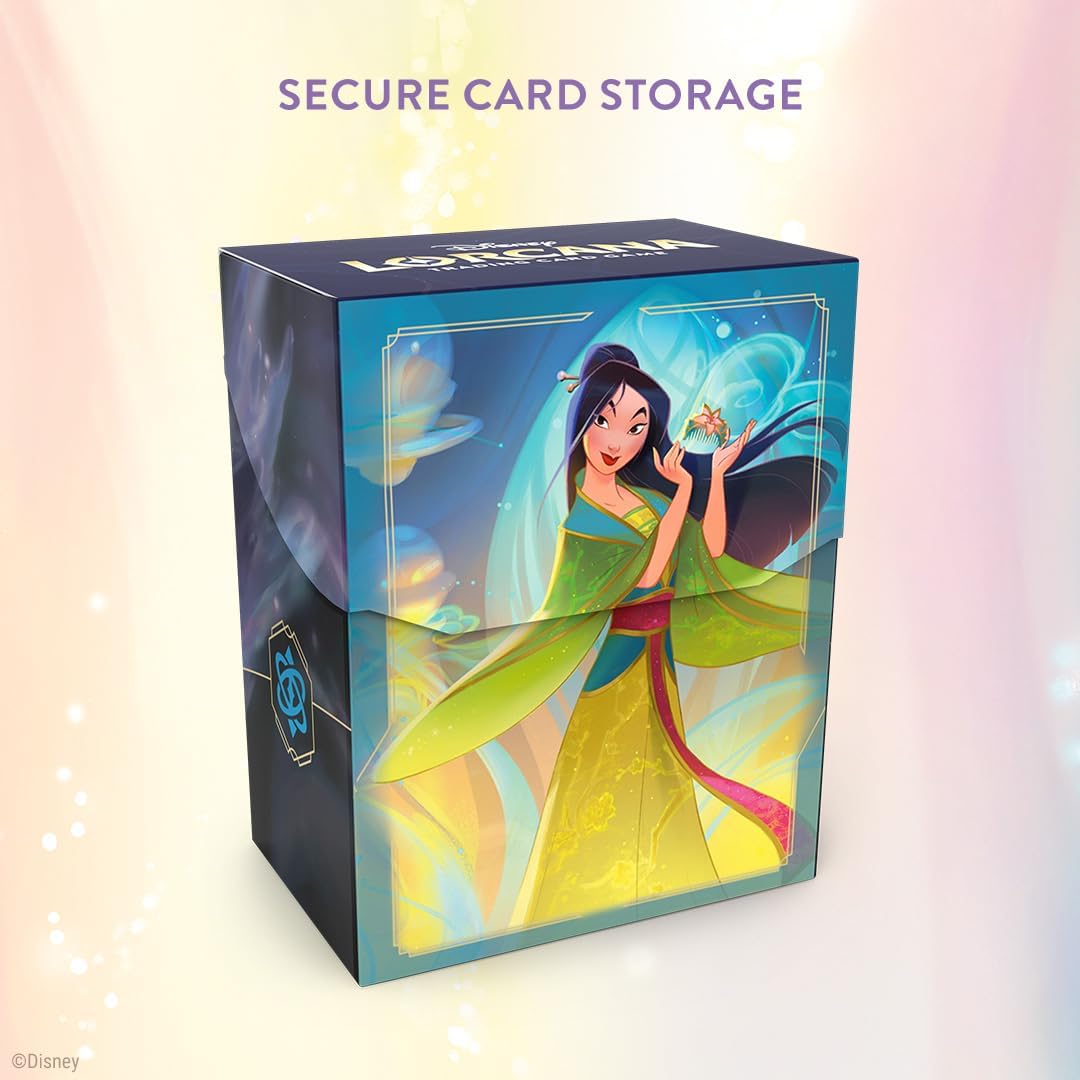 Ravensburger Disney Lorcana Deck Box Mulan Set 9 Fabled for Adults and Kids Age 8 Years Up - Collectable TCG