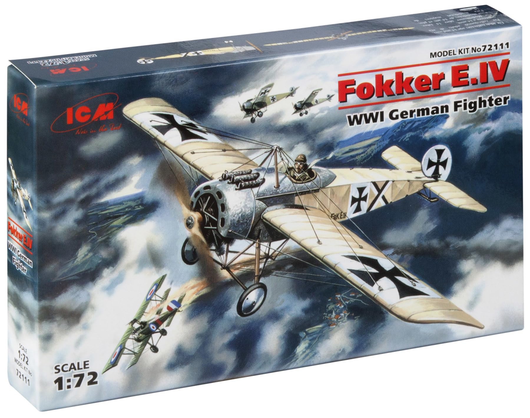 ICM 1:72 - Fokker E.IV, WWI German Fighter