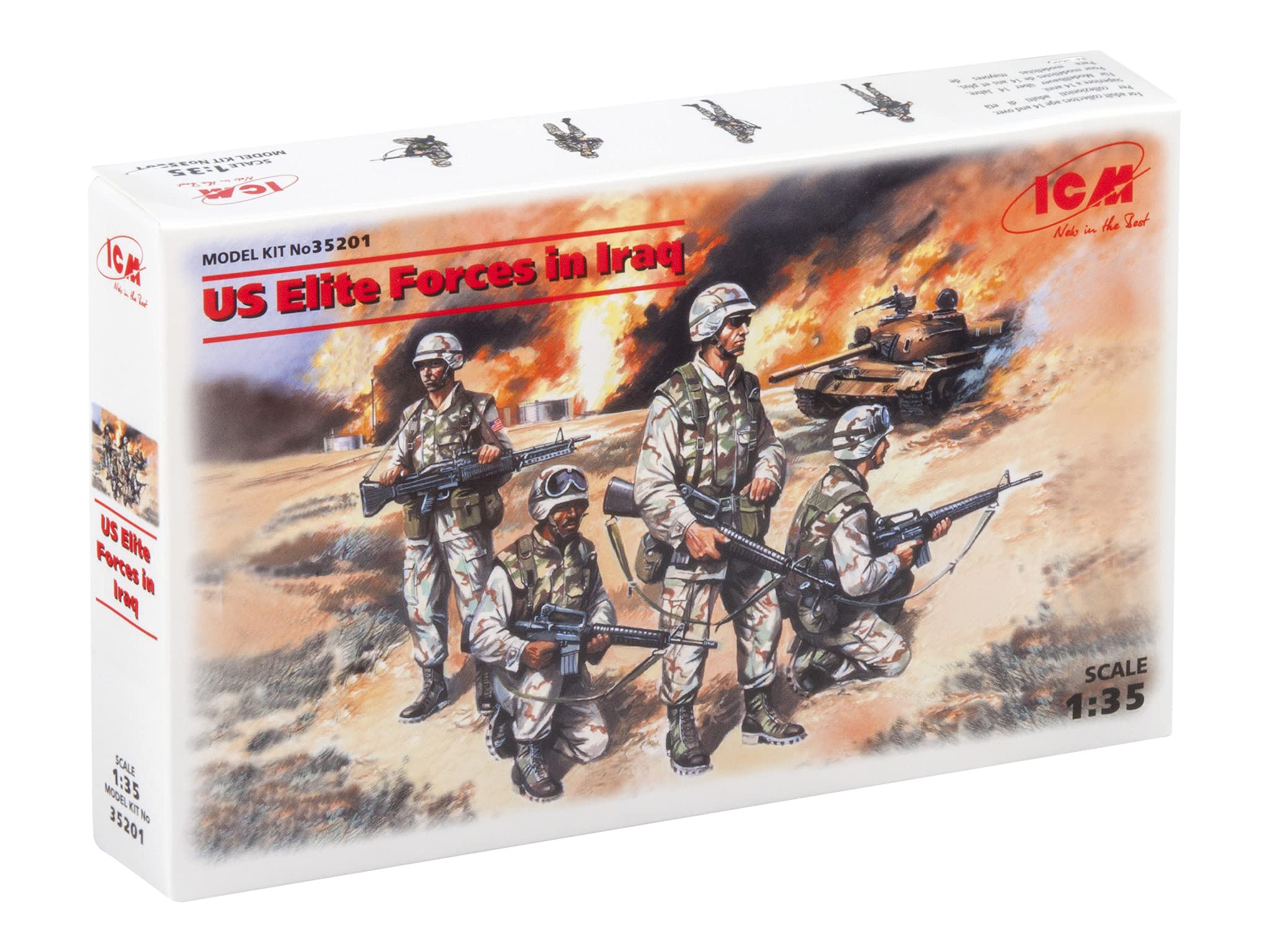 ICM 1:35 - US Elite Forces in Iraq 4 Figs