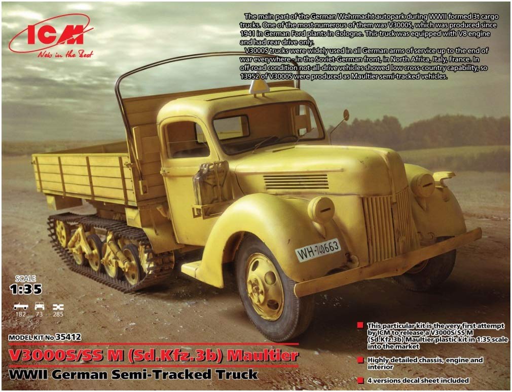 ICM 1:35 - V3000S/SS M Sd.Kfz.3b Maultier