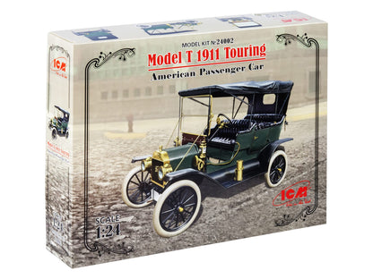 ICM ICM24002 Ford 1:24-Model T 1911 Touring, US Passenger Car, 14.2 x 8.7 x 5 cm