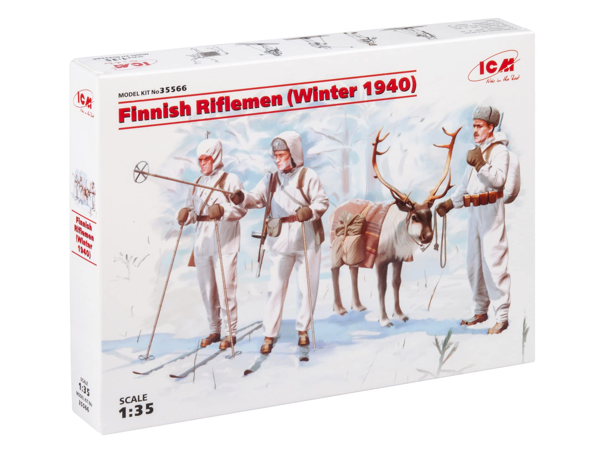 ICM 1:35 - Finnish Riflemen Winter (1940) 4 Figs