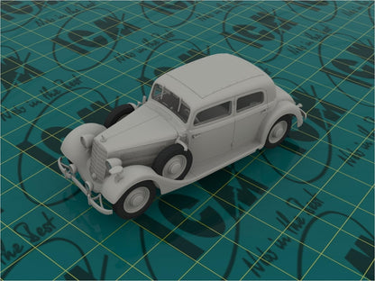 ICM 1:35 - Typ 320 (W142) Saloon with German Staff