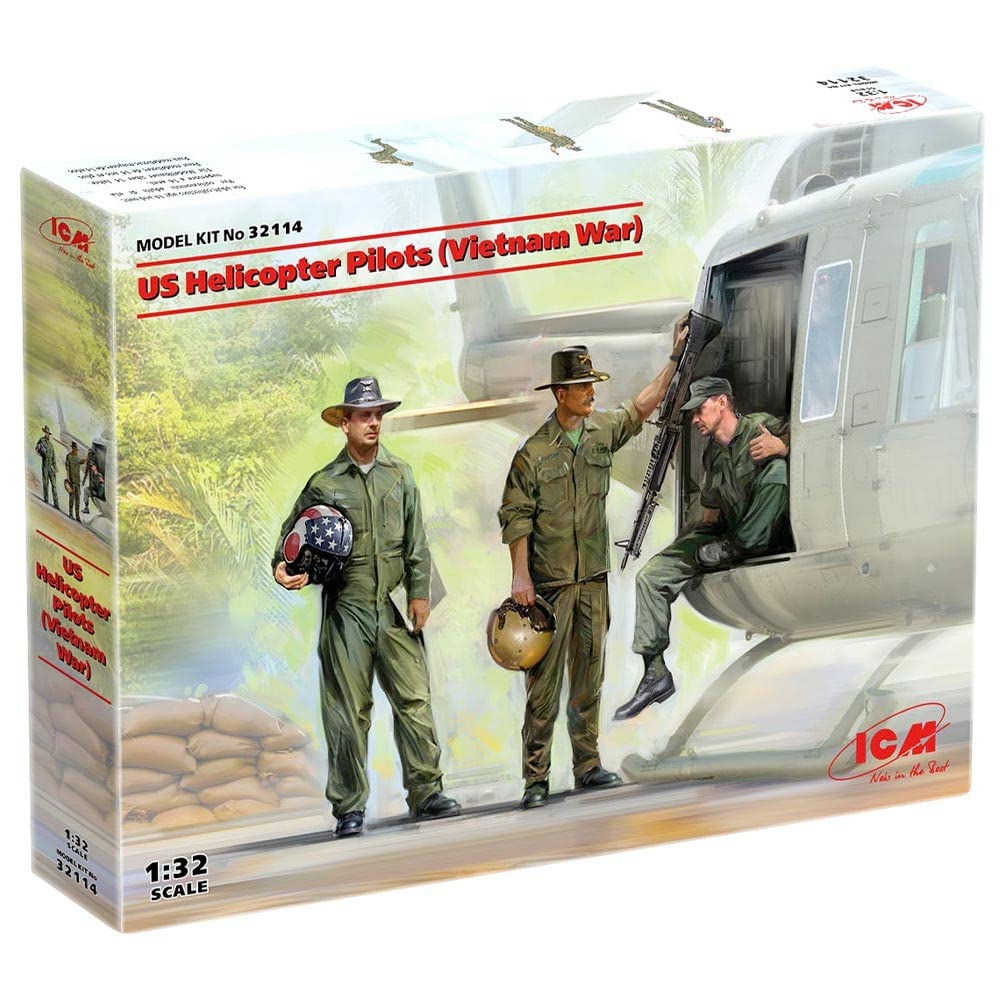 ICM Figurine Mignature Us Helicopter Pilots (Vietnam War