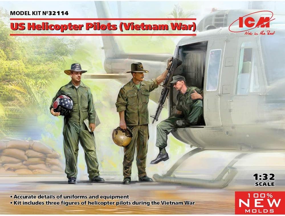 ICM Figurine Mignature Us Helicopter Pilots (Vietnam War