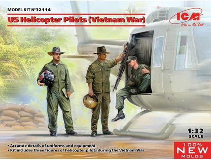 ICM Figurine Mignature Us Helicopter Pilots (Vietnam War