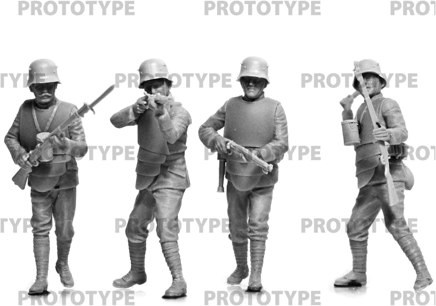 ICM ICM35722 1:35-WWI German Infantry in Armor Scale Model Kit