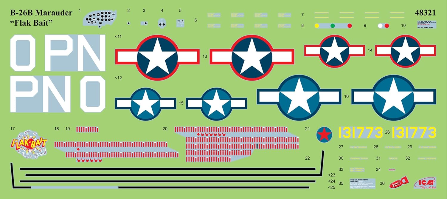 ICM 1:48 - B-26B Marauder Flak Bait'. 322nd Bombardment, Green