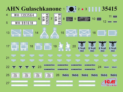 ICM 35618 - 1:35 Feldküche, WWII German Field Kitchen with cooks(100% new molds