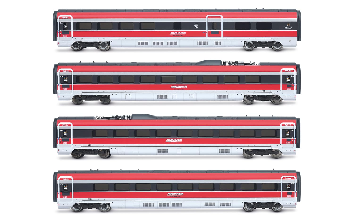 Arnold HN3515 Iryo (Spain), Frecciarossa ETR 1000 Additional Set, 4 Elements, ep. VI, Metal, Red/Silver