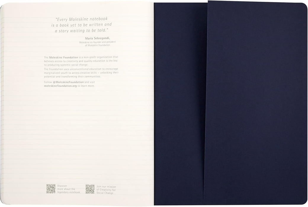 Moleskine Cahier Journal Sakura, Lined Notebook, Singer Stitched Cover, with 16 Detachable Sheets, XL Size 19 x 25 cm