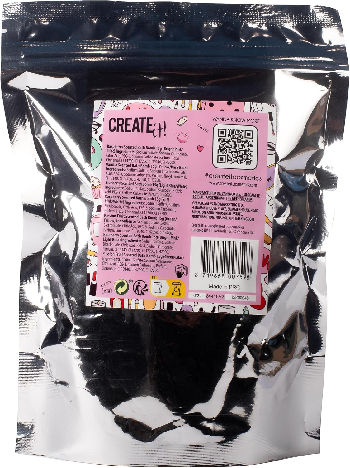 Create it! - Create it! Beauty Bruisballen Eenhoorn 7-Pack