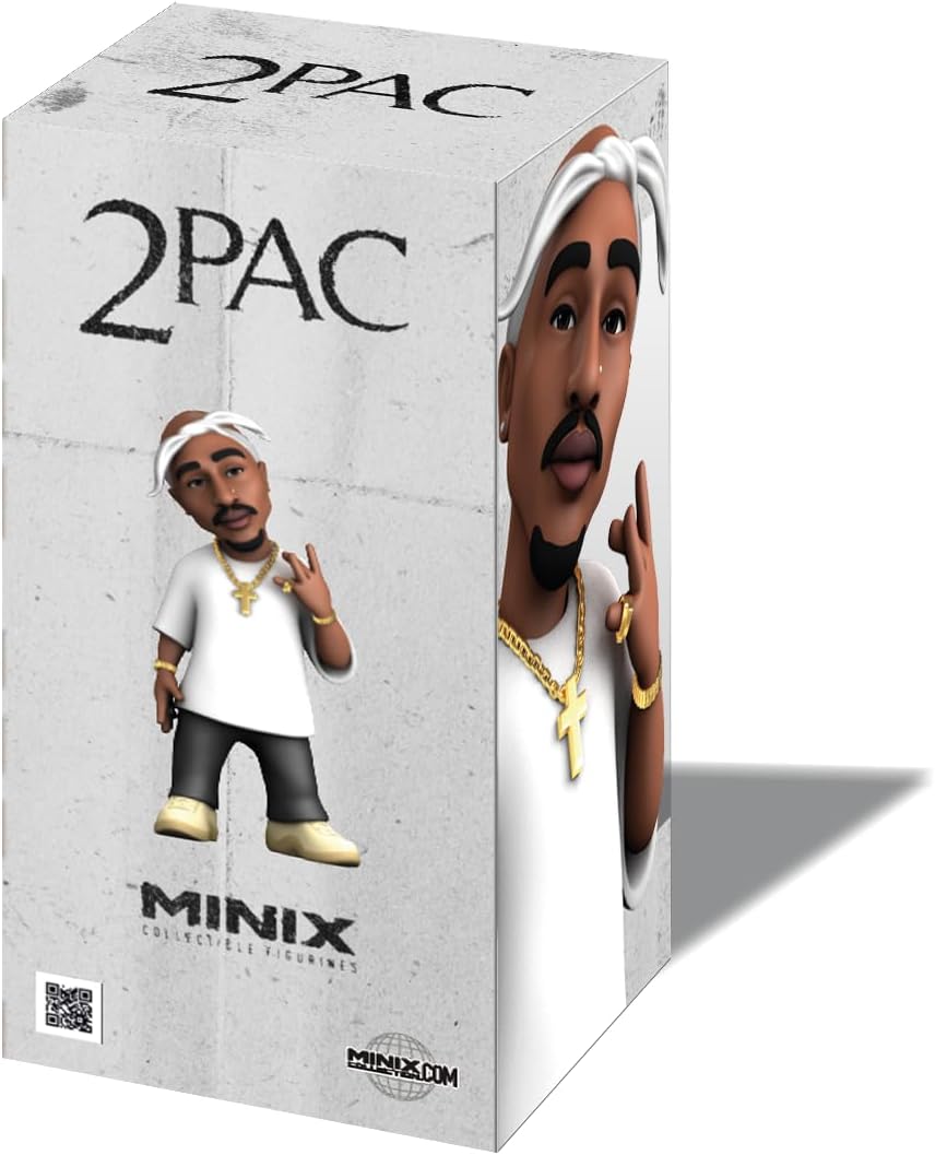MINIX Tupac Model – Collectible Action 12cm Figure Music Icon Range for Fans