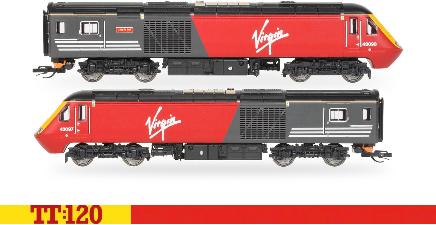 Hornby TT TT3048M Virgin Class 43 HST Train Pack 43097 + 43093