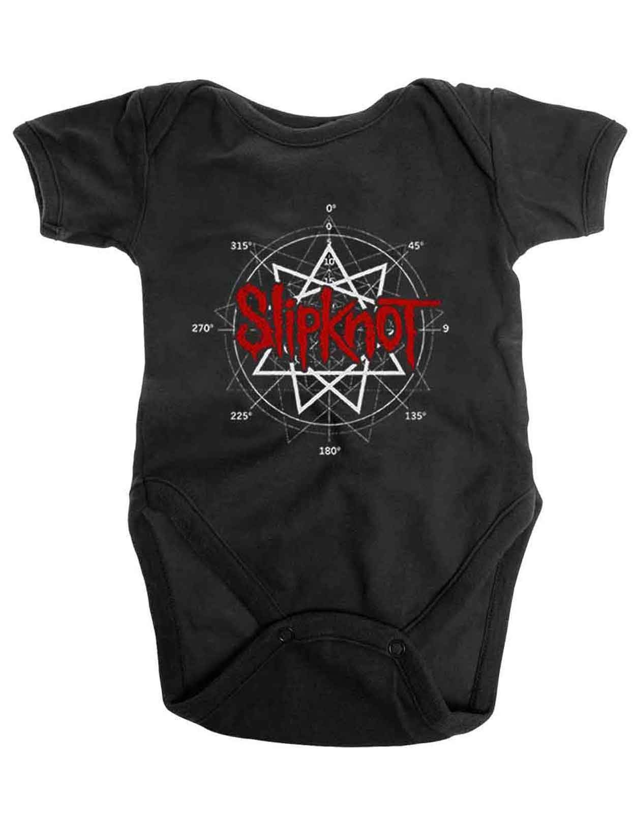 Slipknot: Rock Off - Star Logo Back Print (Body Neonato 6-9 Mesi)