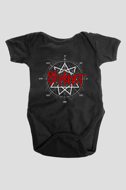 Slipknot: Rock Off - Star Logo Back Print (Body Neonato 6-9 Mesi)