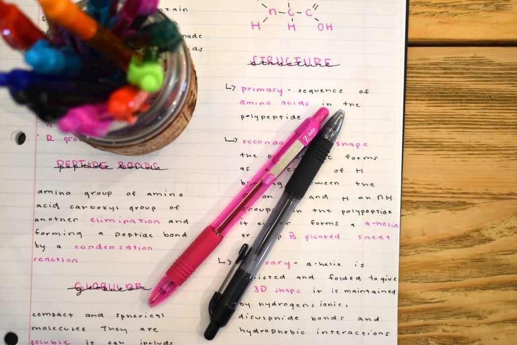 ZEBRA Pen Z Grip Black Pens Ballpoint, Smooth Writing Ballpoints With Pocket Clip, Retractable Black Ink Ballpoint Pens, Reliable Black Biro Multipack For Everyday Use - Medium Point, 12pk