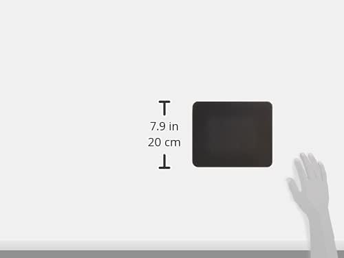 Fellowes Mouse Mat with Non-Slip Rubber Base - Solid Colour Mouse Pad - Suitable for Both Optical and Laser Mice - 186 x 224 x 6mm - Silver (Pack of 2
