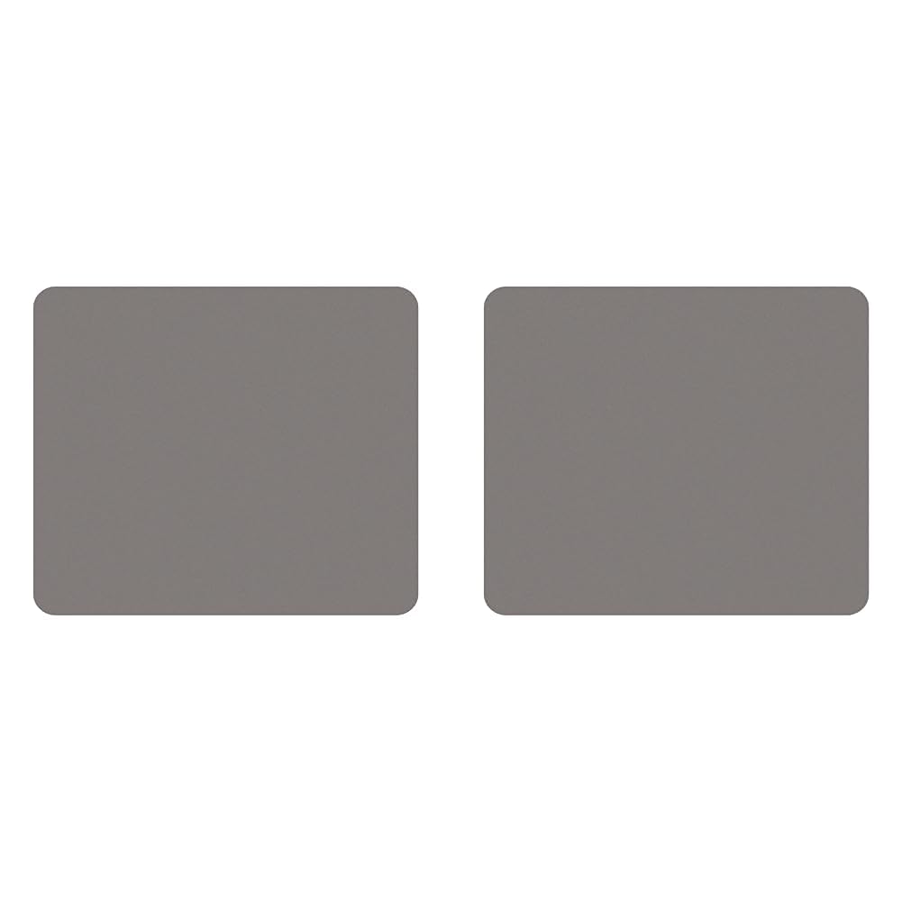 Fellowes Mouse Mat with Non-Slip Rubber Base - Solid Colour Mouse Pad - Suitable for Both Optical and Laser Mice - 186 x 224 x 6mm - Silver (Pack of 2
