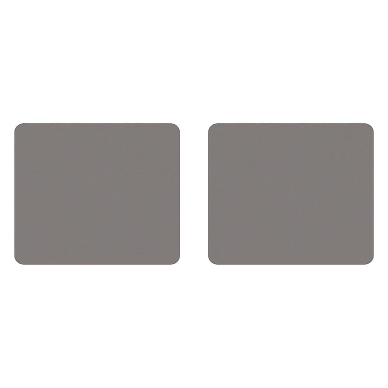 Fellowes Mouse Mat with Non-Slip Rubber Base - Solid Colour Mouse Pad - Suitable for Both Optical and Laser Mice - 186 x 224 x 6mm - Silver (Pack of 2