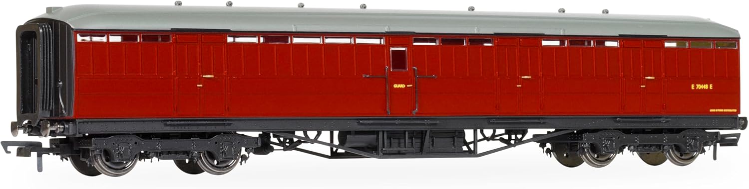 Hornby R40461 BR Gresley Corridor Crimson Passenger Brake E70448E