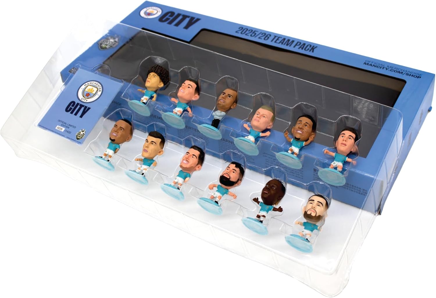 SoccerStarz - Man City 12 figure Team Pack (2025/26 Version Classic Kit) /Figures