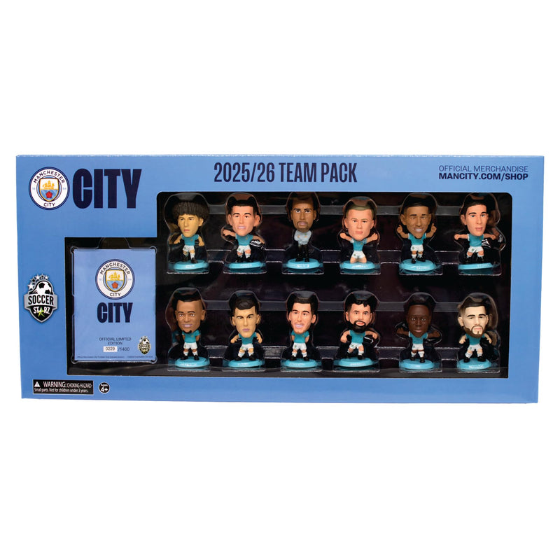 SoccerStarz - Man City 12 figure Team Pack (2025/26 Version Classic Kit) /Figures