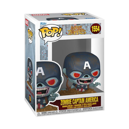 Funko POP! Marvel: Marvel Zombies S4 – Zombie Captain America - Collectable Vinyl Figure - Gift Idea - Official Merchandise - Toys For Kids & Adults - Comic Books Fans - Model Figure for Collectors
