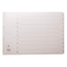 Concord Classic Index Mylar-reinforced Oblong Punched 4 Holes 1-10 A3 White Ref 04601/CS46