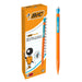 BIC Matic HB Mechanical Pencils and Eraser, Assorted Barrel Colours with Fine Point (0.9 mm), Pack of 12