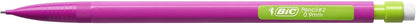 BIC Matic HB Mechanical Pencils and Eraser, Assorted Barrel Colours with Fine Point (0.9 mm), Pack of 12