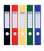 Durable Ordofix Self-Adhesive Spine Labels | Ideal for Lever Arch Files and Folders | Assorted Colours | Pack of 10 | 60 mm Width