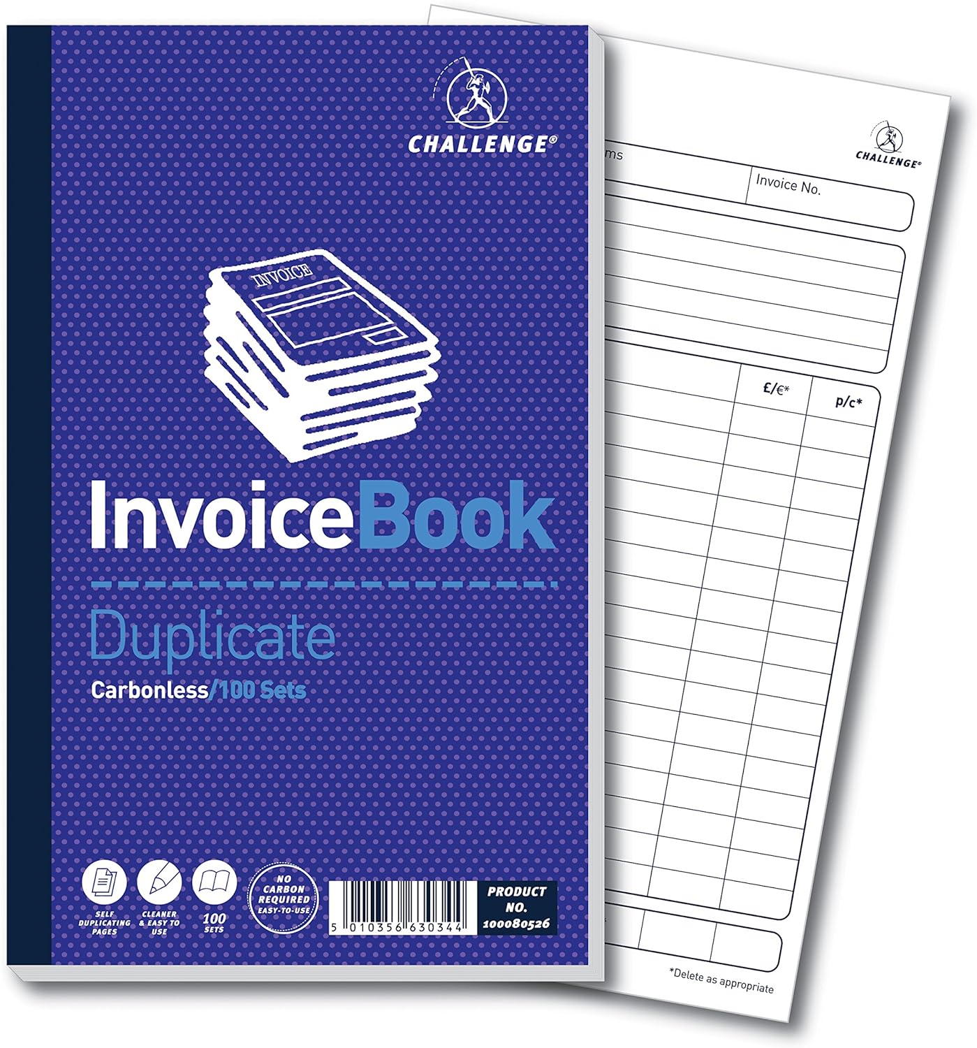 Challenge Duplicate Book - Cuadernos con papel autocopiativo (Paquete de 5)