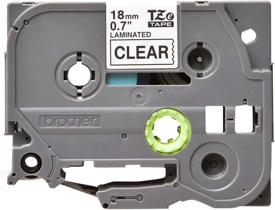 Brother TZe-141 Labelling Tape Cassette, 18 mm (W) x 8 m (L), Laminated, Brother Genuine Supplies