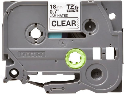 Brother TZe-141 Labelling Tape Cassette, 18 mm (W) x 8 m (L), Laminated, Brother Genuine Supplies