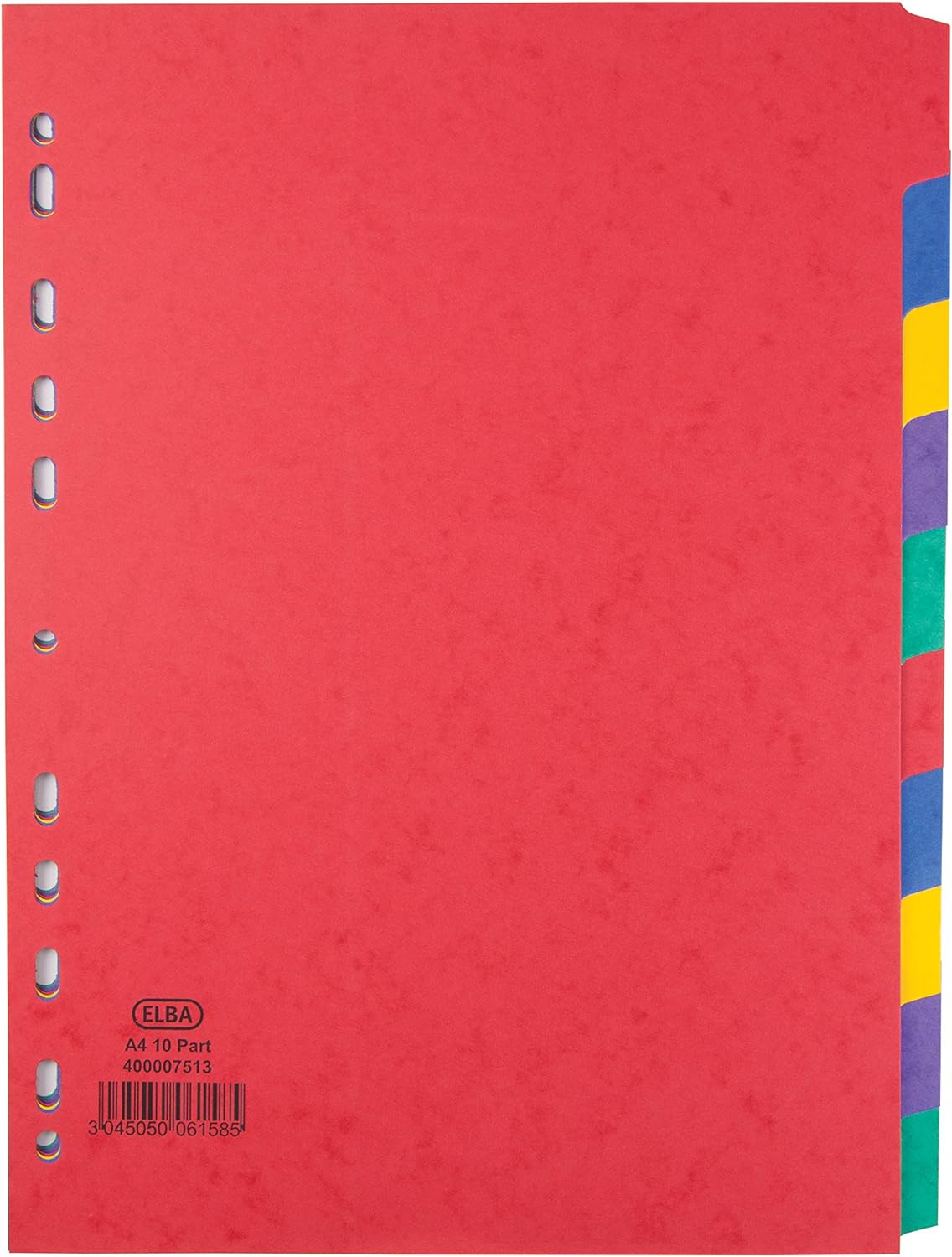 Elba A4 10 Part Pressboard Divider