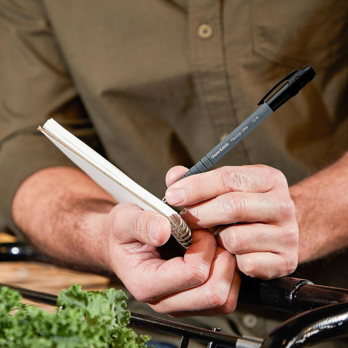 Paper Mate Flexgrip Ultra Ballpoint Pens | Medium Point (1.0mm) | Black | 12 Count