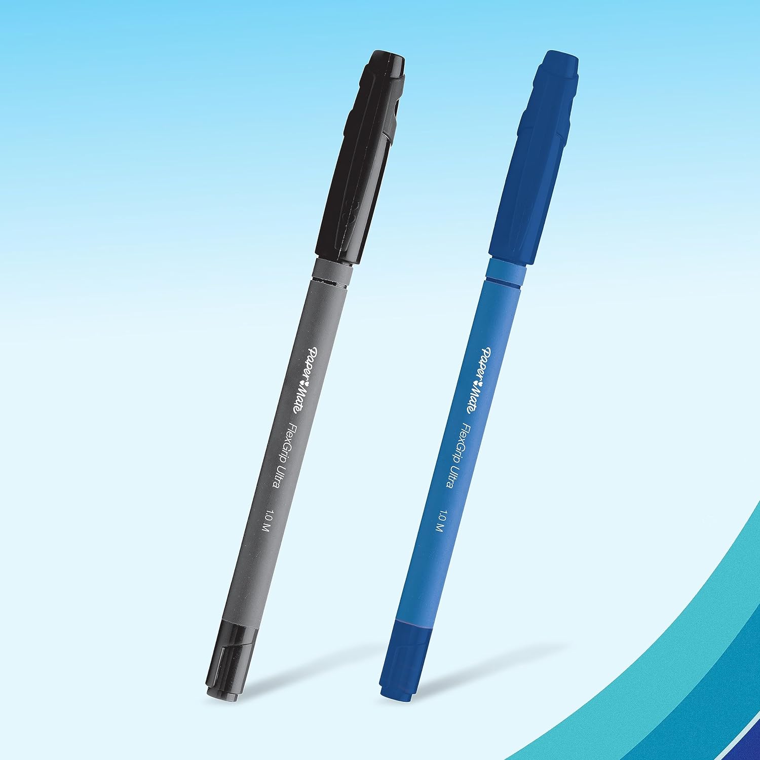 Paper Mate Flexgrip Ultra Ballpoint Pens | Medium Point (1.0mm) | Black | 12 Count